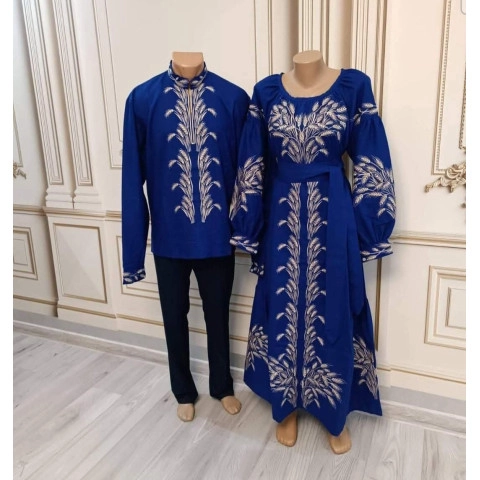 Вишита жіноча сукня "КОЛОСКИ" VIP