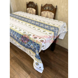 Льняна скатертина "КАРПАТСЬКИЙ СВІТАНОК", розмір 150x220 см