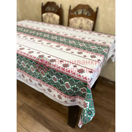 Льняна скатертина "ГУЦУЛЬСЬКИЙ ВАЙБ", розмір 150x220 см